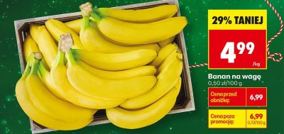 Banan na wagę promocja w Biedronka