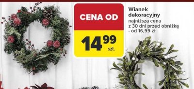 Wianek dekoracyjny Carrefour promocja w Carrefour