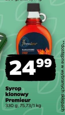 Syrop klonowy Premieur promocja w Netto