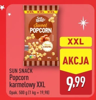 Popcorn karmelowy XXL promocja w Aldi