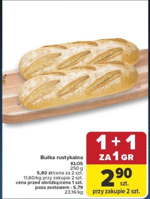 Bułka rustykalna KŁOS promocja w Carrefour
