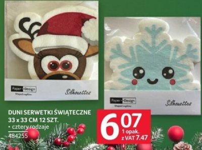 Serwetki świąteczne Duni 33 x 33 cm 12 szt. promocja w Selgros