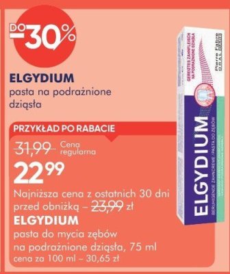 Pasta do zębów ELGYDIUM pasta na podrażnione dziąsła, 75 ml promocja w Super-Pharm