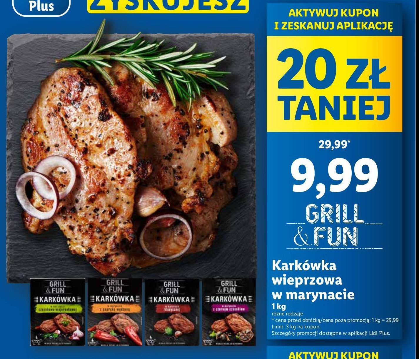 Kark贸wka wieprzowa w marynacie z papryki w臋dzonej Grill and fun promocja