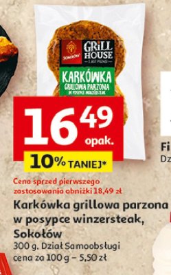 Kark贸wka grillowa parzona w posypce Soko艂贸w grill house promocja
