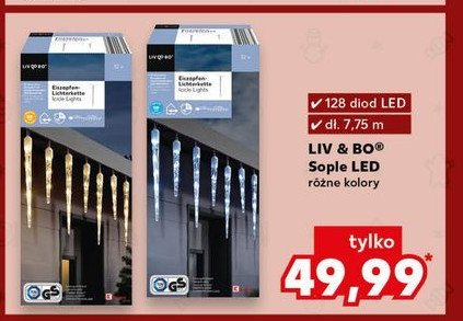 Lampki sople 128 led Liv & bo promocja