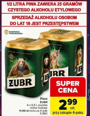 Piwo promocja w Carrefour