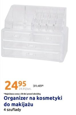 Organizer na kosmetyki do makijażu  promocja w Action