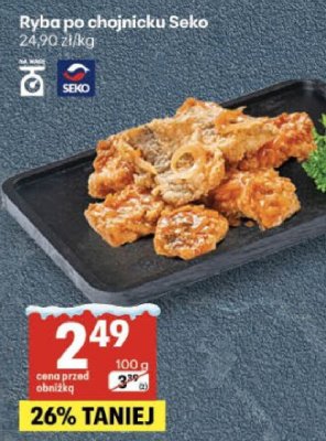 Ryba po chojnicku Seko promocja w Delikatesy Centrum
