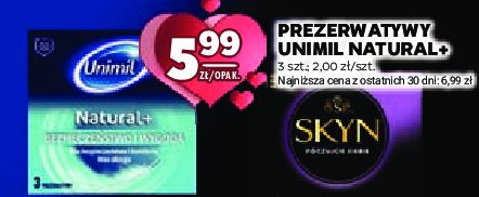 Prezerwatywy Unimil natural promocja