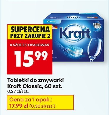 Tabletki do zmywarki Kraft Classic, 60 szt. promocja w Biedronka