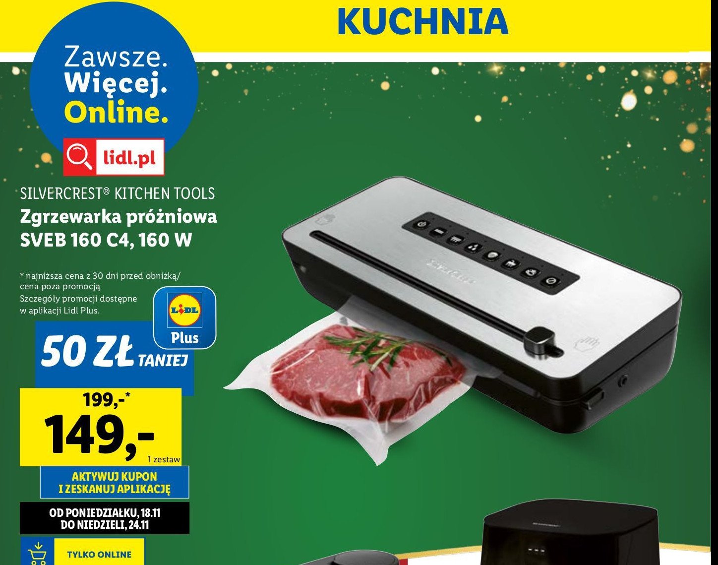 Zgrzewarka do pakowania próżniowego sveb 160 c4 Silvercrest promocja w Lidl