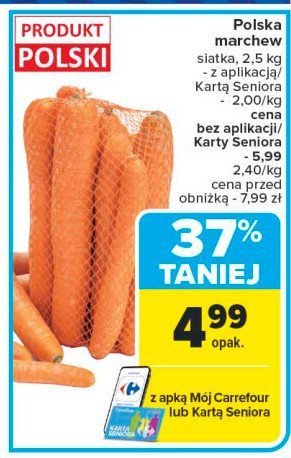 Marchewka promocja w Carrefour