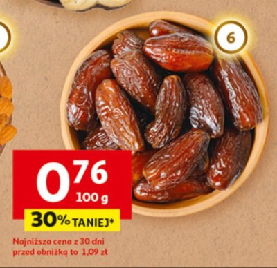 Daktyle suszone promocja w Auchan