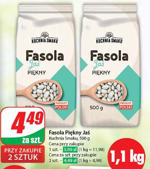 Fasola piekny jaś Kuchnia smaku promocja w Dino