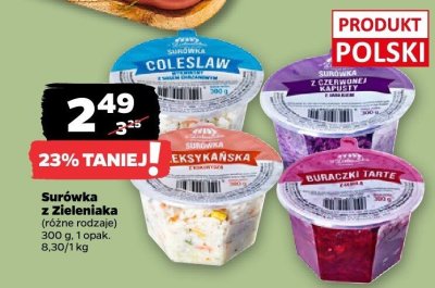 Surówka z Zieleniaka (różne rodzaje) promocja w Netto