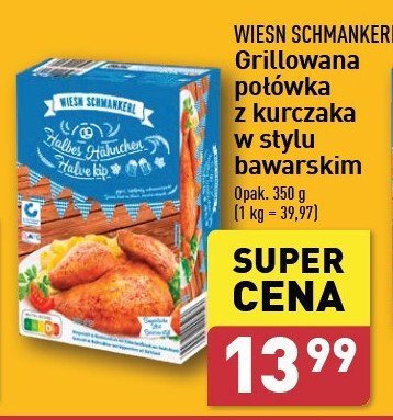 Połówka z kurczaka w stylu bawarskim WIESN SCHMAKNERL promocja