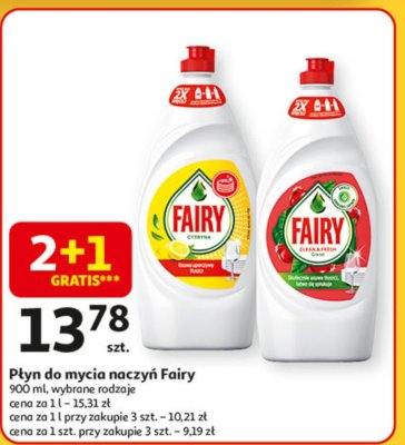 P艂yn do mycia naczy艅 granat Fairy promocja