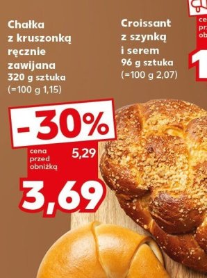 Chałka z kruszonką ręcznie zawijana promocja w Kaufland