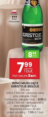 Wino musujące IGRISTOJE BIEŁOJE promocja w Twój Market