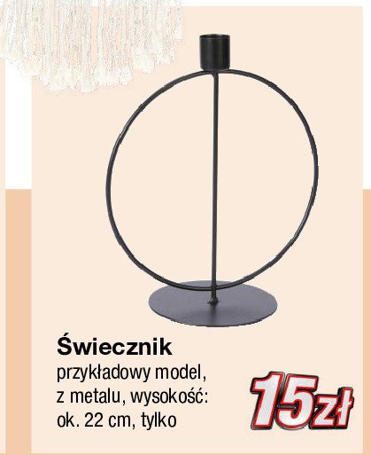 艢wiecznik 22 cm promocja