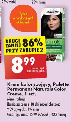 Farba do włosów 1-0 Palette permanent natural colors promocja