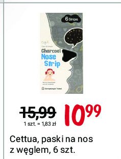 Plastry na nos z węglem drzewnym Cettua promocja