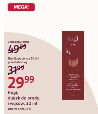 Olejek do brody i wąsów, 30 ml promocja w Rossmann