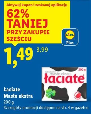 Masło ekstra Łaciate promocja w Lidl