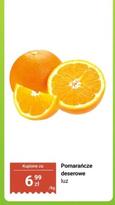 Pomarańcze deserowe luz promocja w Biedronka