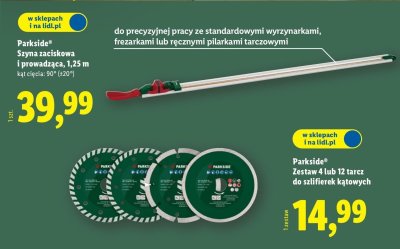 Parkside Zestaw 4 lub 12 tarcz do szlifierek kątowych promocja w Lidl