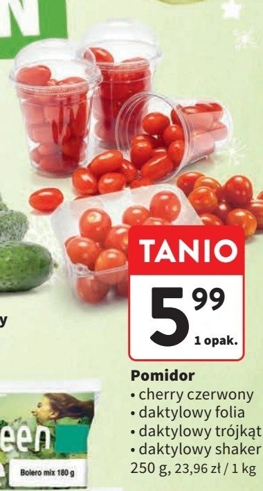 Pomidory daktylowe shaker promocja w Intermarche