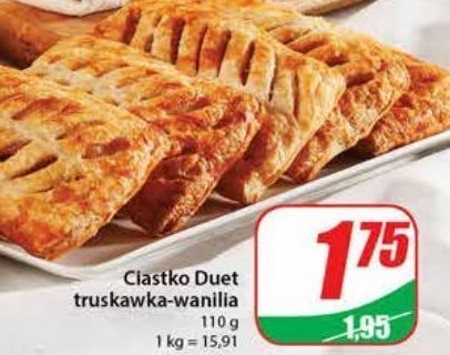 Ciastko duet truskawkowo-waniliowe promocja