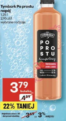 Napój Tymbark Po prostu promocja w Delikatesy Centrum