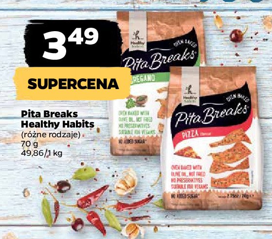 Pieczywo chrupkie pizza Healthy habits promocja
