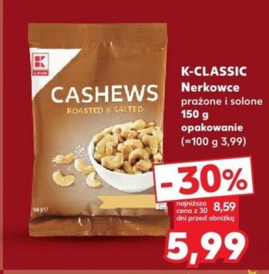 Nerkowce prażone promocja w Kaufland