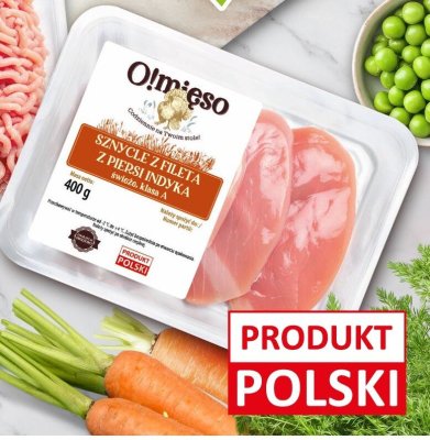Sznycle z fileta z piersi indyka Olmisso świeże klasa A promocja w Stokrotka