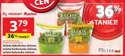 Sałata batawska Auchan różnorodne (logo czerwone) promocja