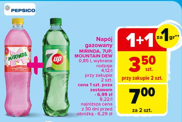 Napój pomegranate & grape Mirinda promocja