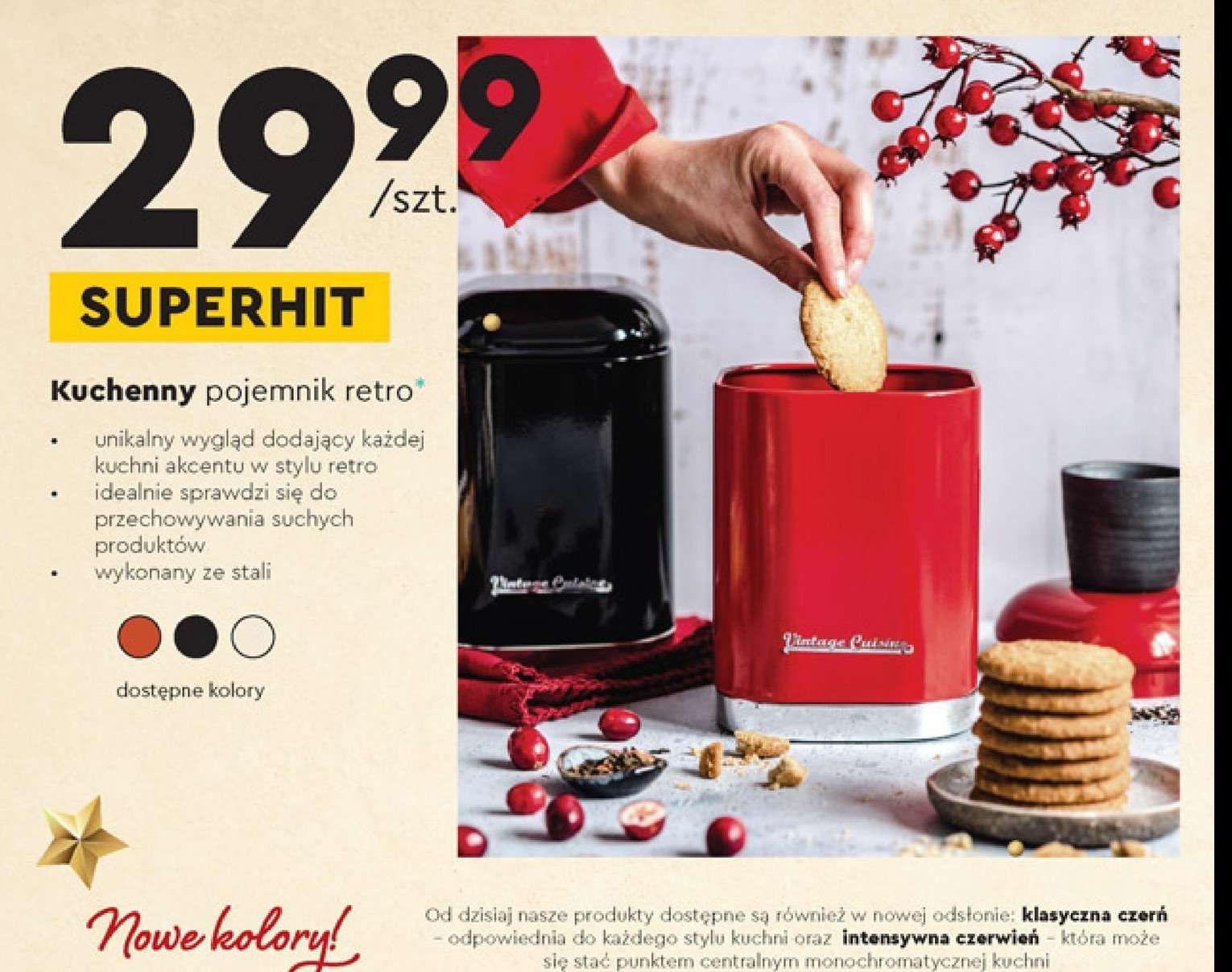 Pojemnik kuchenny retro Vintage cuisine by cooking promocja