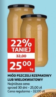 Miód rzepakowy promocja w Auchan