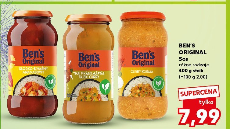 Sos tajski curry Ben's original promocja