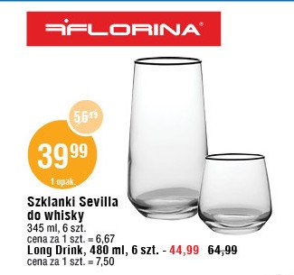 Szklanki sevilla do whisky 345 ml Florina (florentyna) promocja