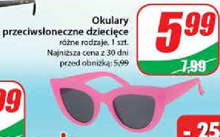 Okulary przeciwsłoneczne dla dzieci promocja