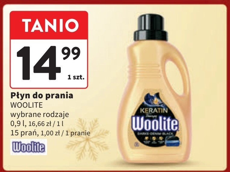 Płyn do prania Woolite dark black & denim promocja