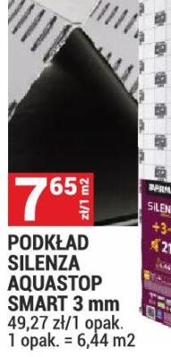 Podkład Silenza Aquastop Smart 3 mm promocja w Merkury Market