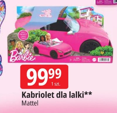 Kabriolet dla lalki Mattel promocja w Leclerc
