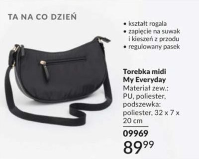 Torebka midi My Everyday 32 x 7 x 20 cm promocja w AVON
