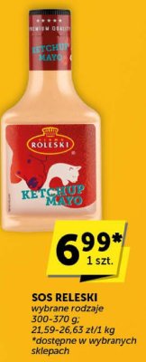 Sos Roleski ketchup mayo promocja w Euro Sklep
