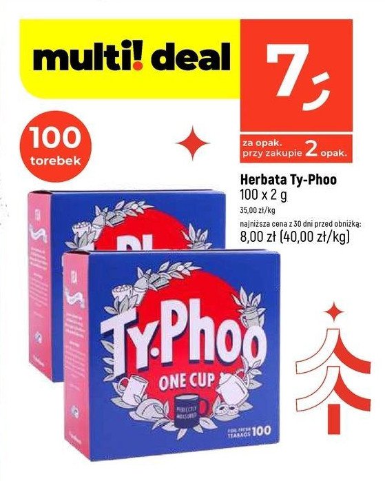 Herbata czarna TYPHOO promocja w Dealz